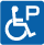 障害者等用駐車区画を示すマーク