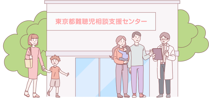 東京都難聴児相談支援センターと周辺の風景イメージ